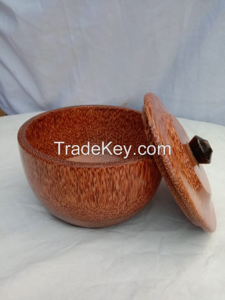 Handmade coconut wood pot