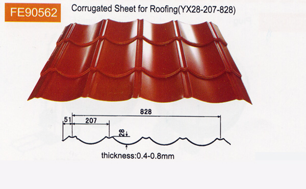 Corrugated roofing sheets