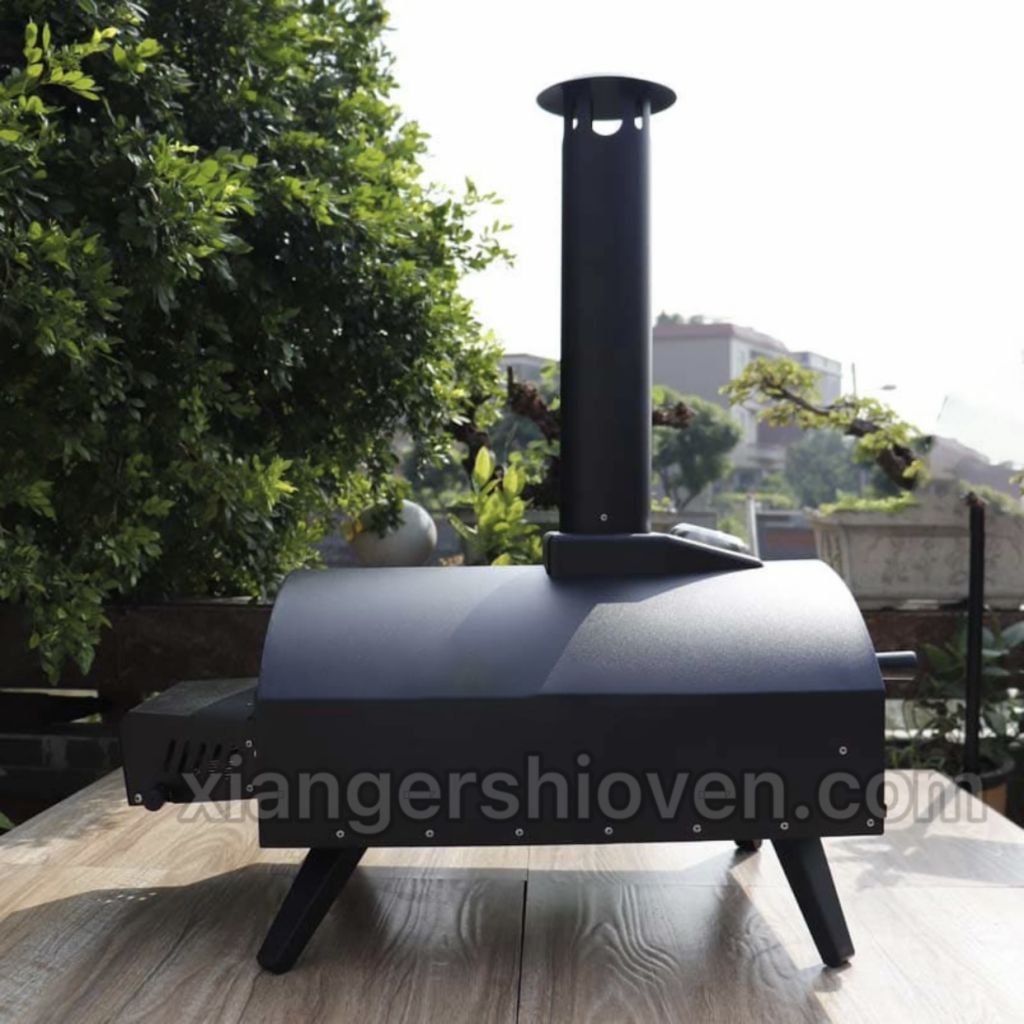 Latest Design Drawer Type Black Spray Process Outdoor Gas Pizza Oven