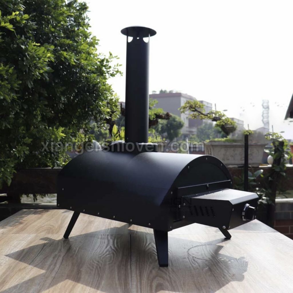 Latest Design Drawer Type Black Spray Process Outdoor Gas Pizza Oven