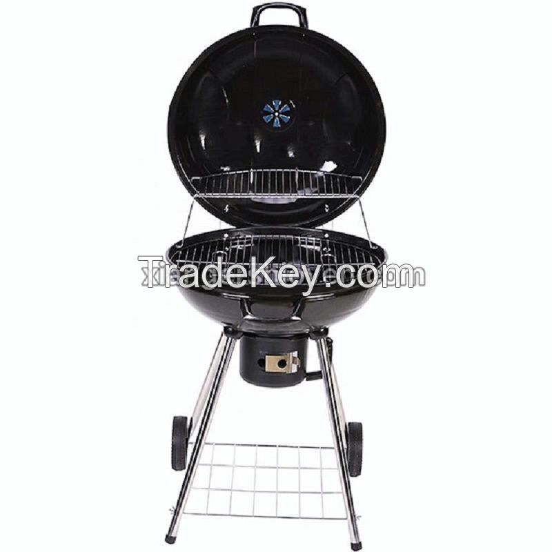 22″ Enamel Kettle Charcoal BBQ Barbecue Grill- BG-P03S-W