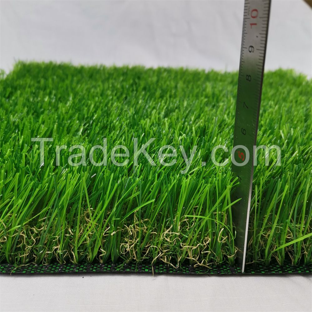 25mm pile height Soft turf comfortable balcony artificial grass mat