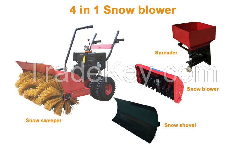 15HP Multi-function gasoline snow sweeper