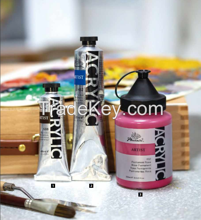 Artist Acrylic Paint Fine Quality 50 Colors Painting Art Non-Toxic Packing