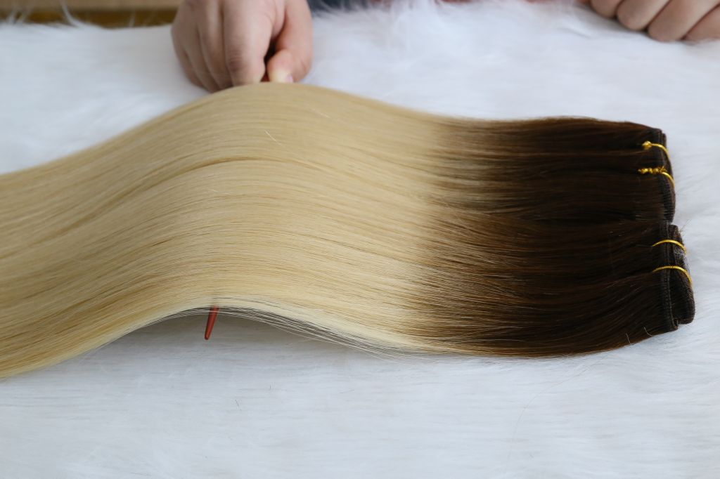 machine made hair weft