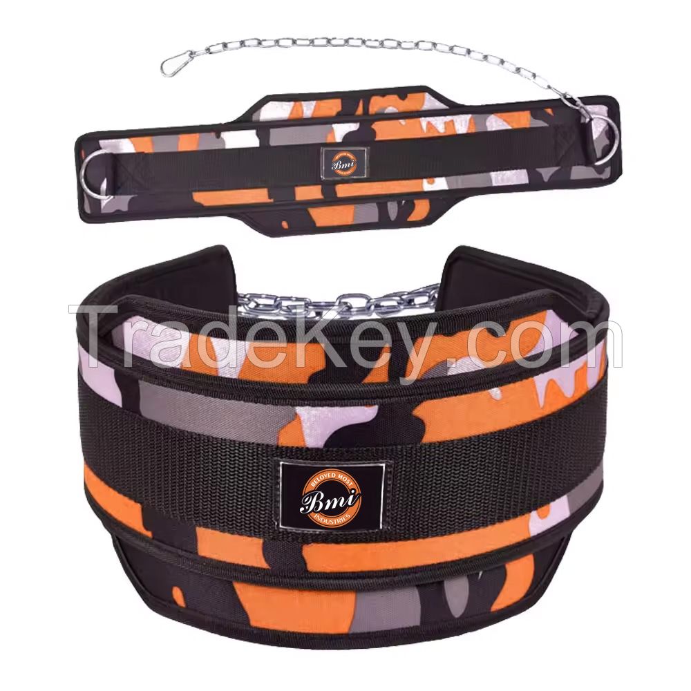 Heavy Duty Steel Chain with 4" Comfortable Neoprene dip belt