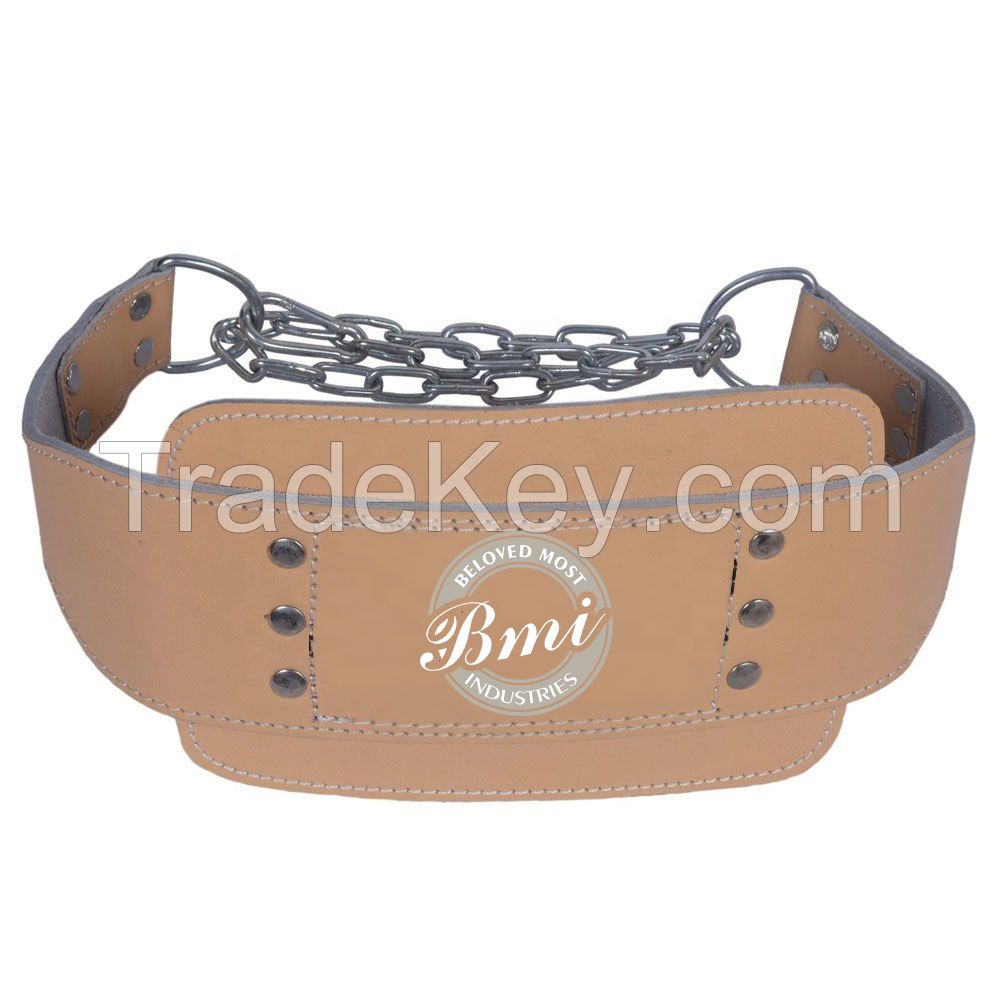 Professional Leather Dipping Belts with Stainless Steel Chain