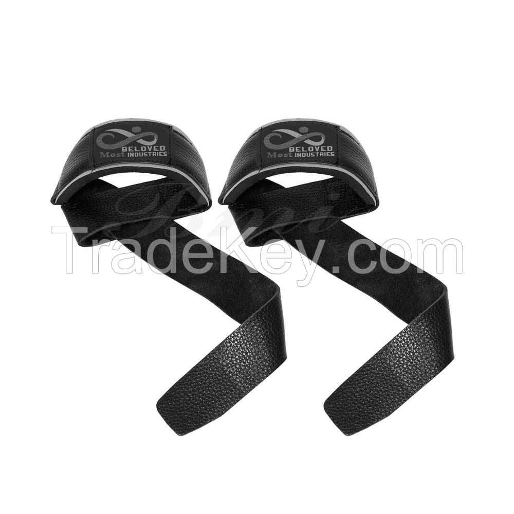 gym training Weightlifting Leather Strap