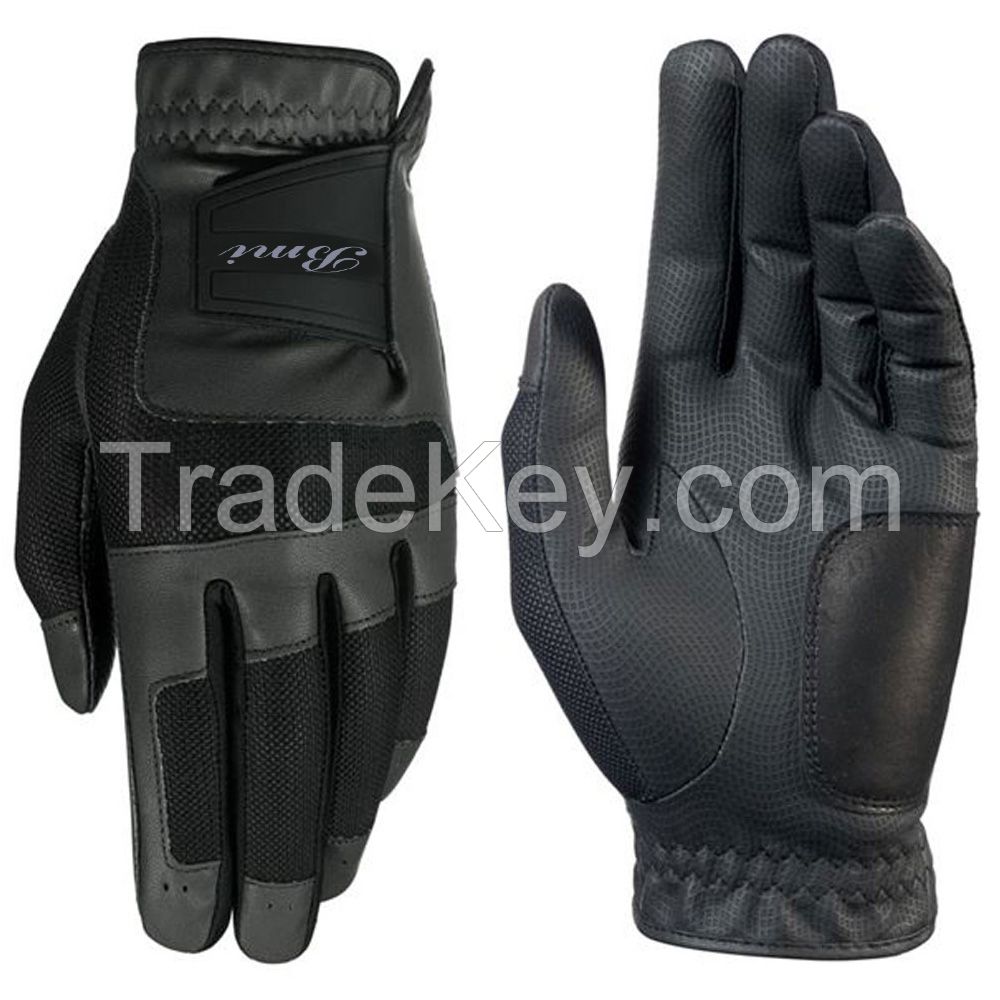 All Weather Golf Gloves PU Synthetic Leather Cabretta Leather Golf Glove