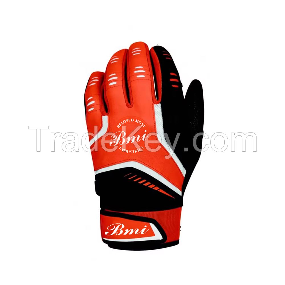 100% Original Cowhide Leather Baseball Batting Gloves