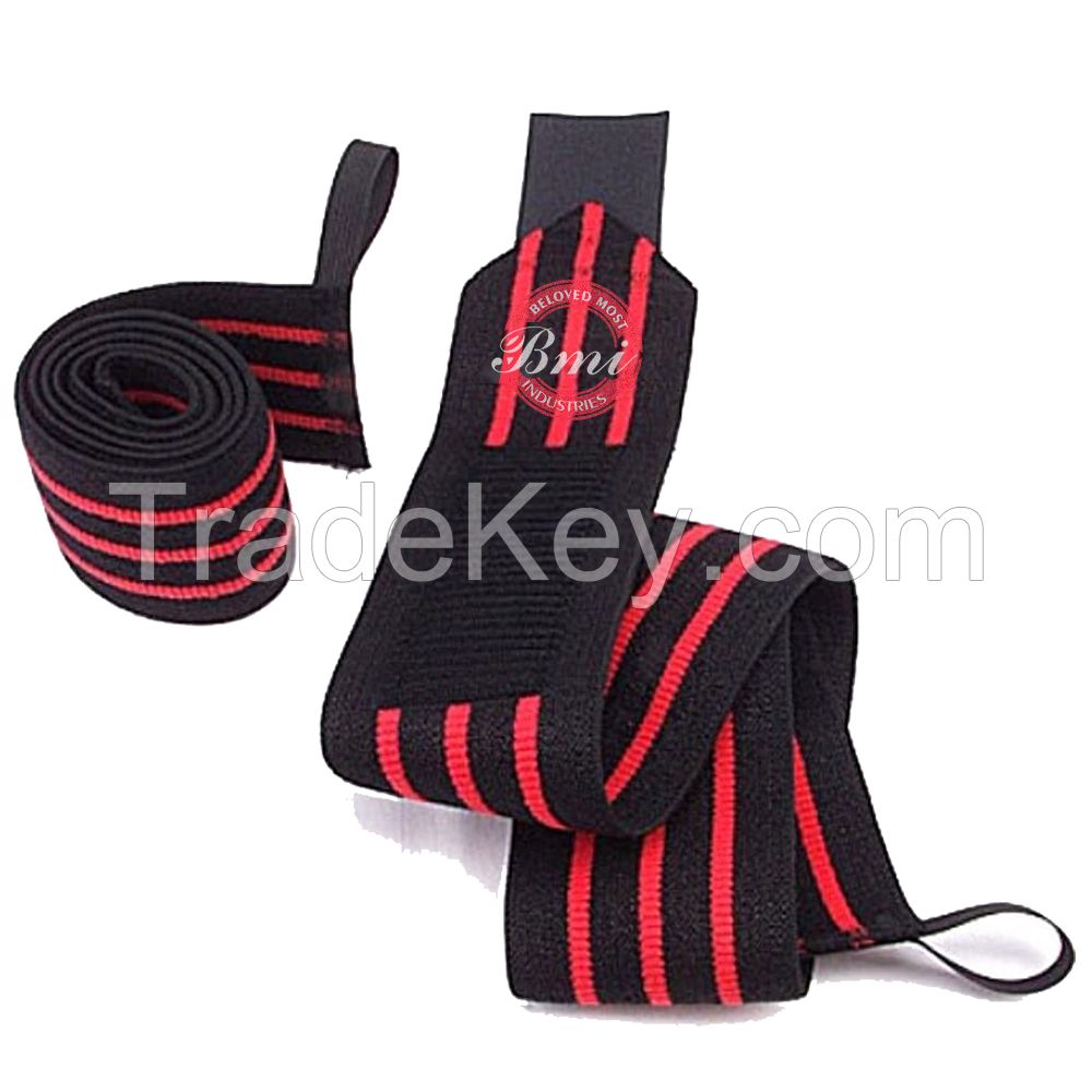 Super Elasticity Power Lifting Heavy Duty Customized Color Wrist Wrap