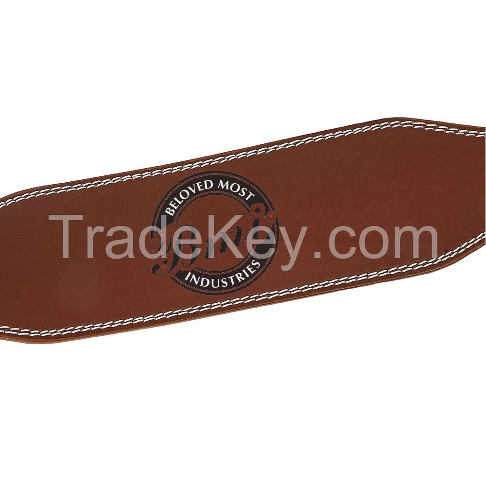 New Arrival Adjustable Leather Weight Lifting Belt Brown