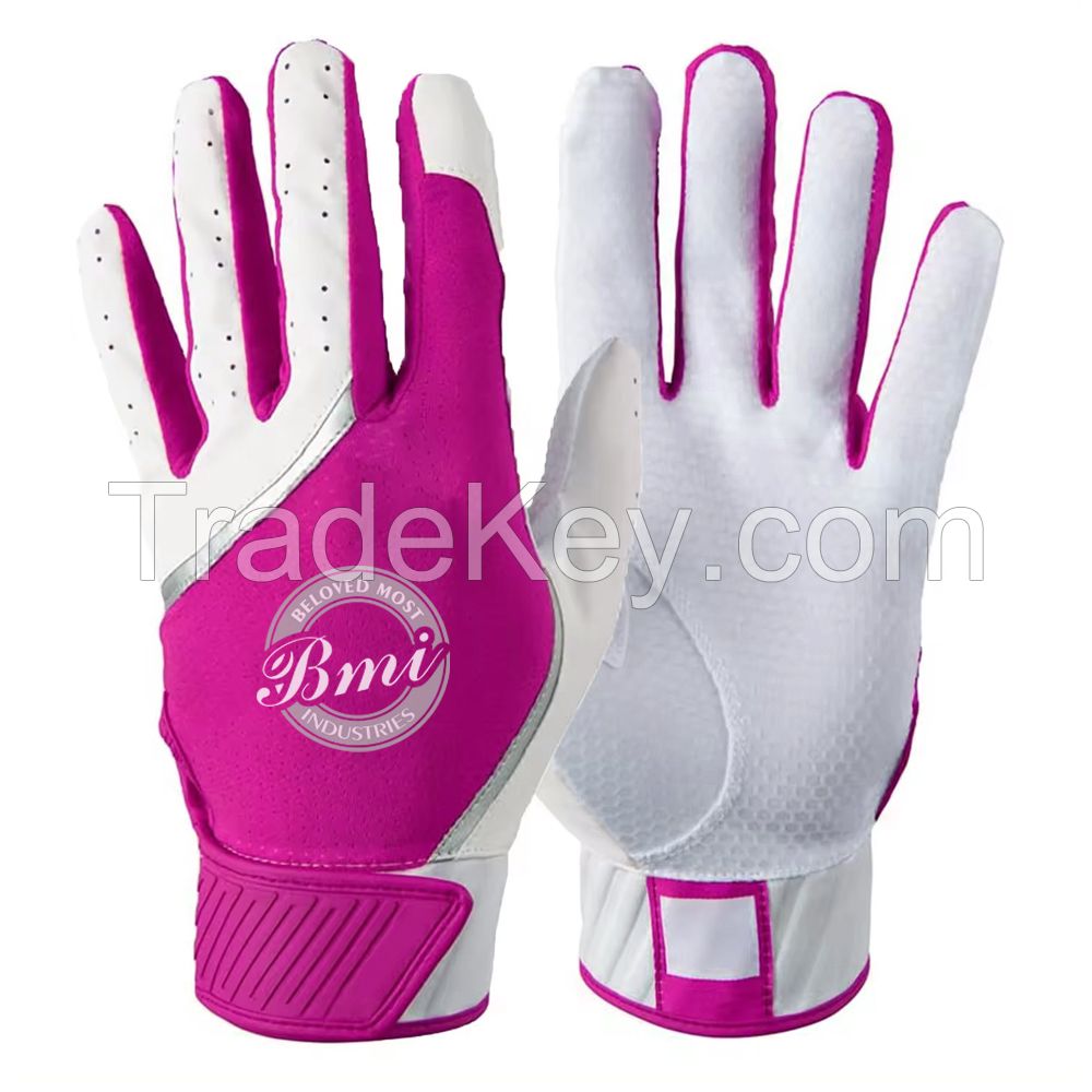 Latest Design Adjustable Hot Selling Baseball Batting Glove