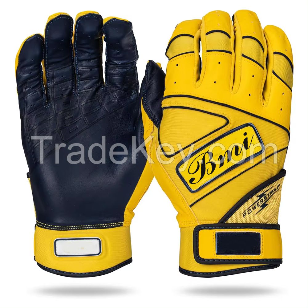 Baseball Batting Gloves In Custom Size For Sale In 100% Premium High Quality Leather Baseball Glove