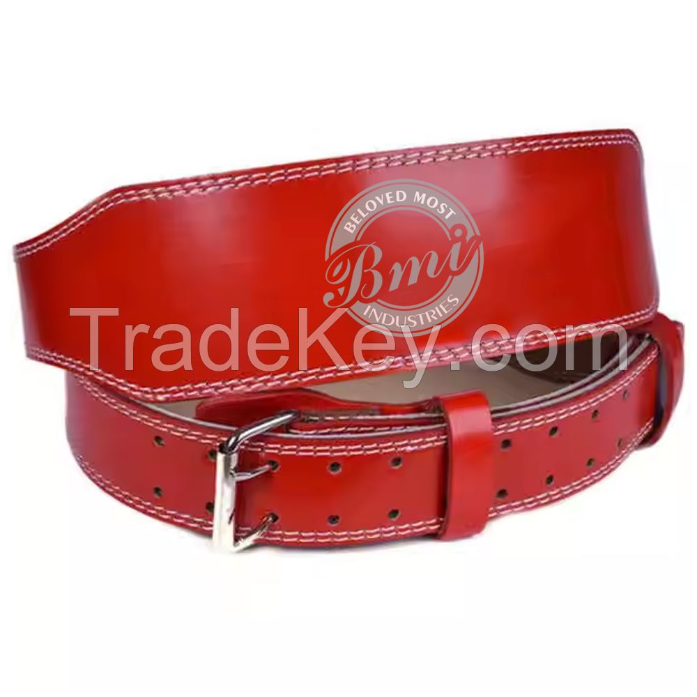 Latest Design Heavy Duty Customized Color & Size Leather Gym Weightlifting Belt