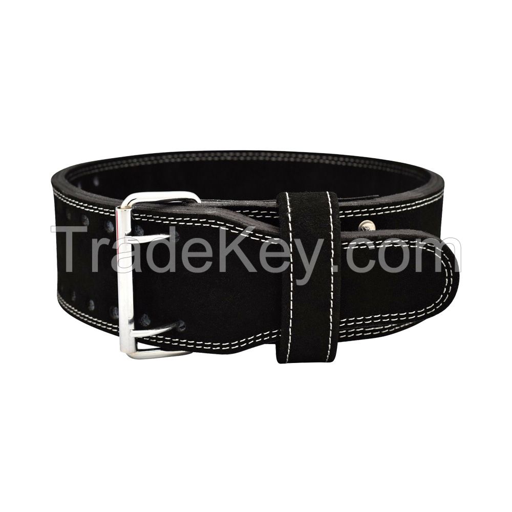 Custom 6MM Powerlifting Belt Double Prong Buckle Gym Squats