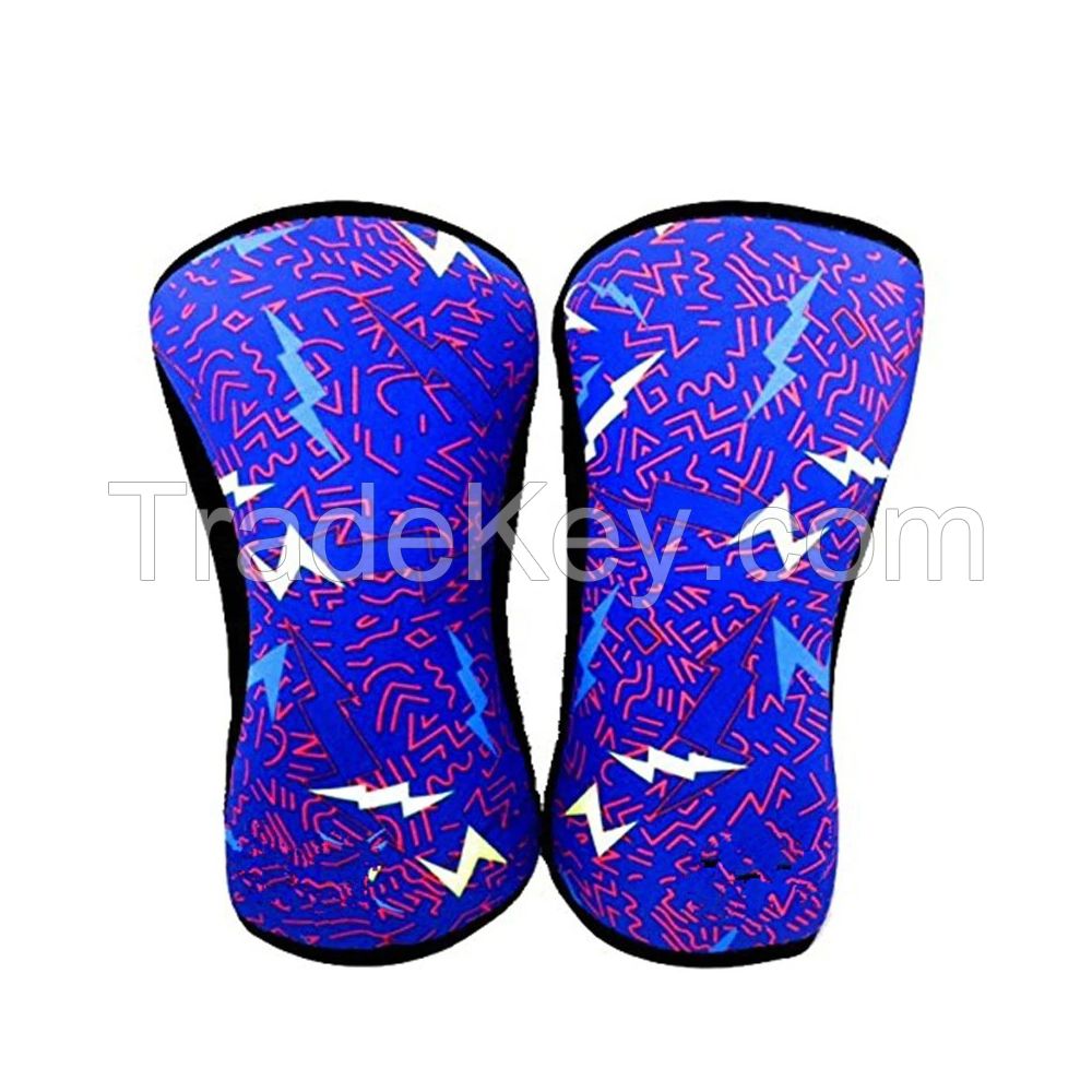 Premium Quality Sublimated Design Knee Sleeves Available in 5mm,7mm