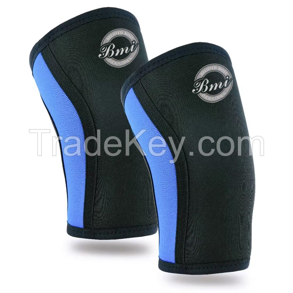 Customized color wholesale 7mm neoprene knee sleeves for gym workout