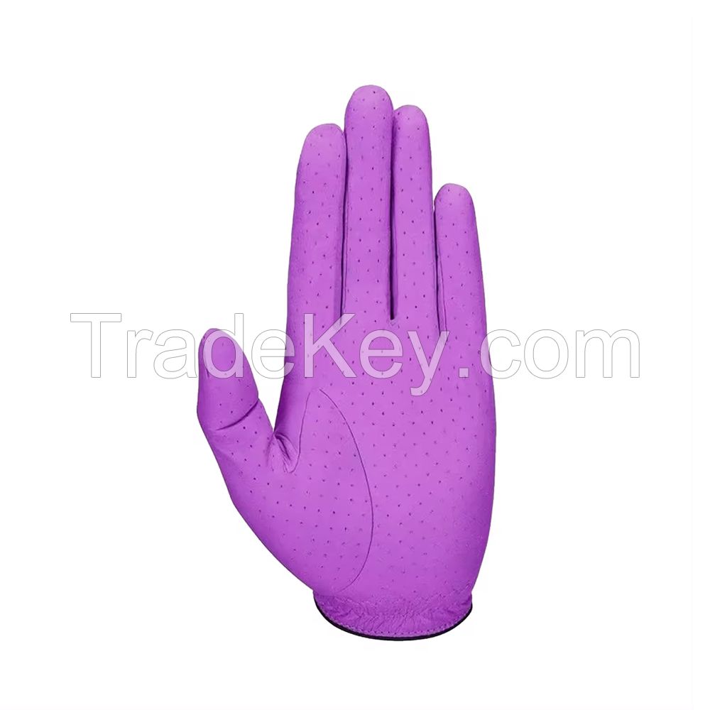 Factory Price Leather Golf Gloves Cabretta Great Quality Customized Logo Suitable Cabretta Leather Golf Gloves