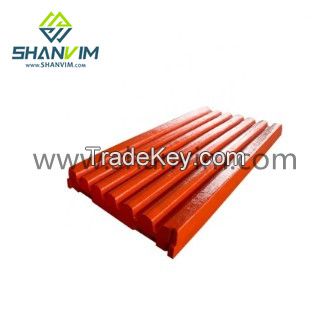 Shanvim High Manganese Steel NN18 Crusher Moving Plates Jaw Plate for Crusher