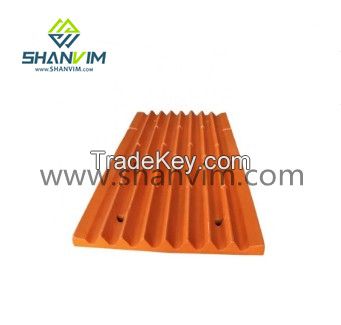 Shanvim High Manganese Steel NN18 Crusher Moving Plates Jaw Plate for Crusher