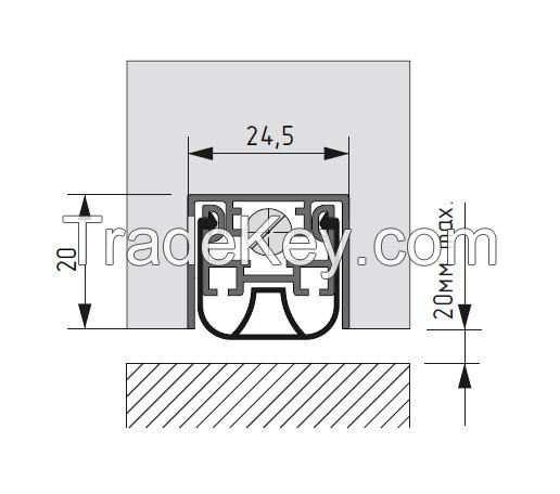 Automatic drop down seal AFP 24.5x20