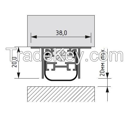 Automatic drop down seal TFP 38x20