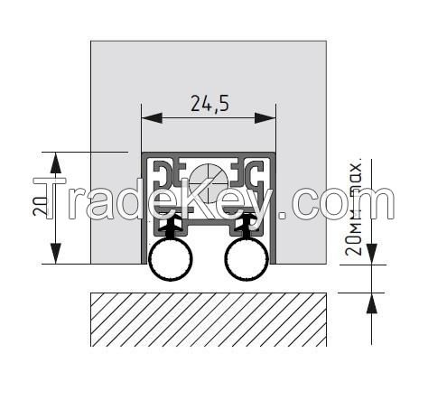 Automatic drop down seal AF 24.5x20