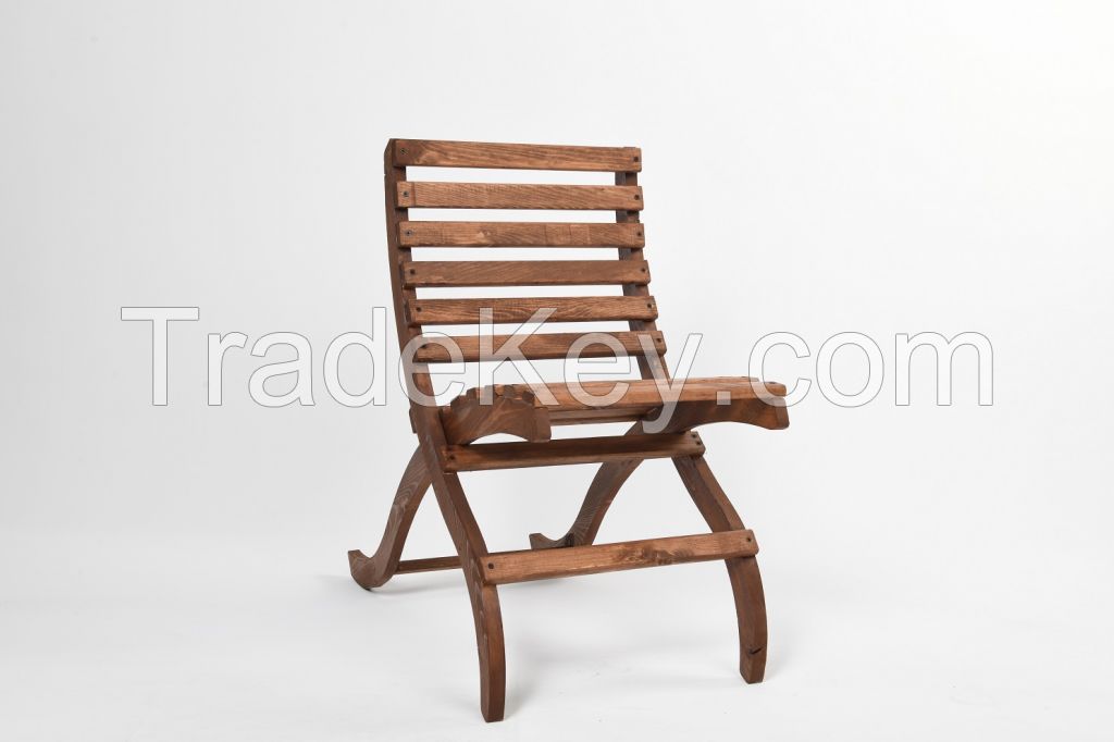 NomiaTrend 100% Solid Wood Table Chair Set