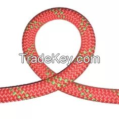 Orange Red 10.5mm Braided Nylon Rope Dynamic Climbing Rope