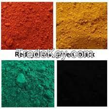 High Quality Iron Oxide Red/Black/Green/Yellow/Blue Powder Pigment for Cement Brick Blocks Tile Interlocking