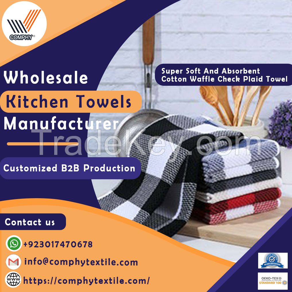 Wholesale Kitchen Waffle Towels Manufacturer