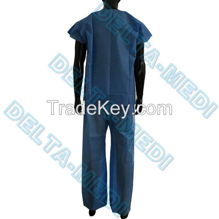 Dustproof Non Toxic Medical Scrub Suit , Breathable Surgical Scrub Suits