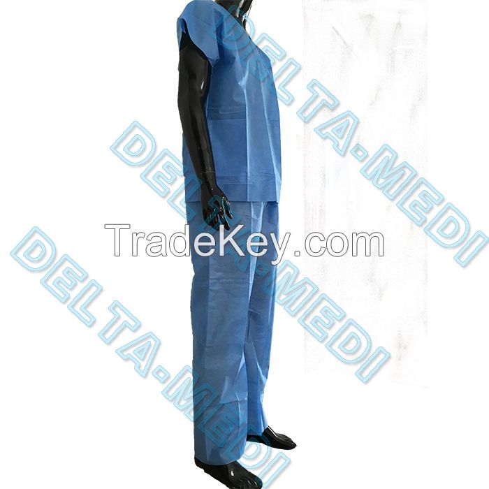 Dustproof Non Toxic Medical Scrub Suit , Breathable Surgical Scrub Suits