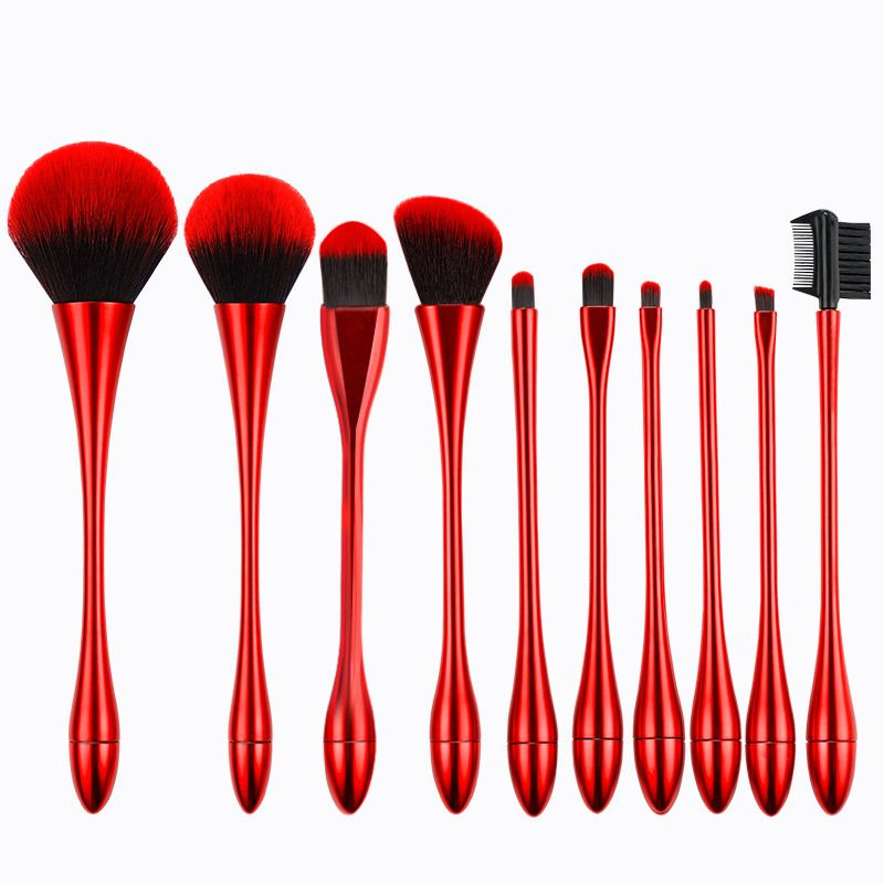 2020 Make Up Accessories red Color for Christmas Custom Brush Makeup Cosmeticos Makeup brushes