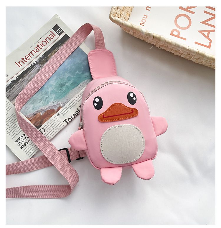 New Fashion Cartoon Kids Single Sling Shoulder Bag Nylon Cute Mini Din