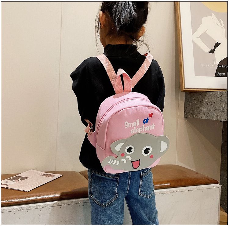 Childrens Bag 1-3-5 Years Old Boys Canvas Backpack Cartoon Cute Girl