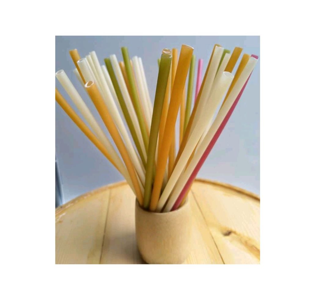 Biodegradable Eco-Friendly Edible Straw Rice Flour Straw Straw For Drinking Made In Vietnam