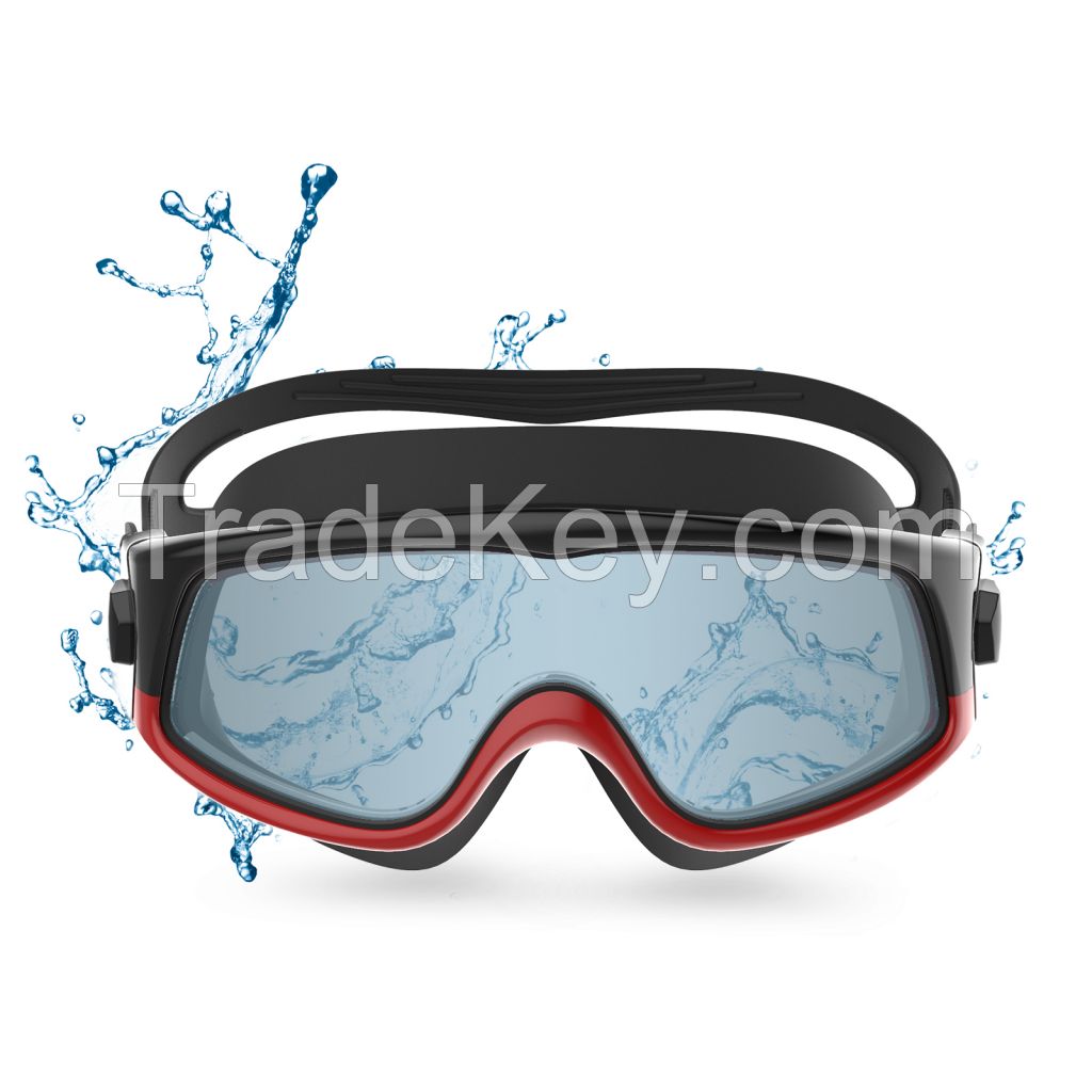 Adult swim goggles anti-fog, mirrored coating lens