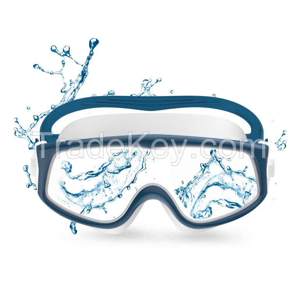 Adult swim goggles anti-fog, mirrored coating lens