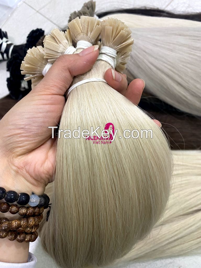 Flat tip hair extensions