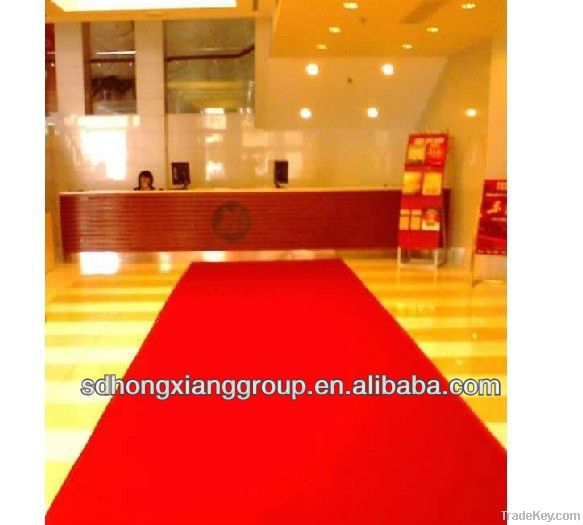 Plain style Nonwoven exhibition carpet 250g-1000g by factory price