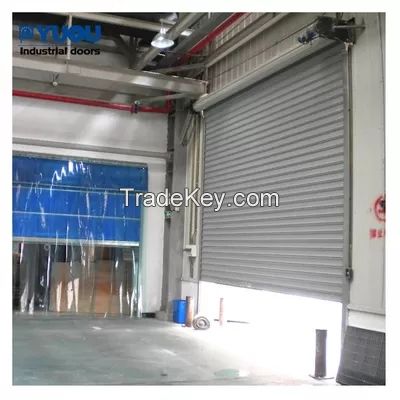 12m Remote Control Steel Roller Shutter Door 1.2mm Slat 11 Level Wind Resistant