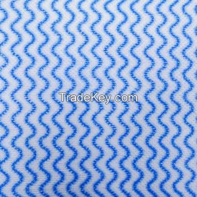 30cm Blue Wave Printed Spunlace Nonwoven For Food Service