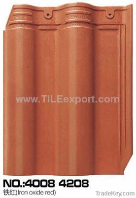 Glazed Ceramic Interlocking Roof Tile