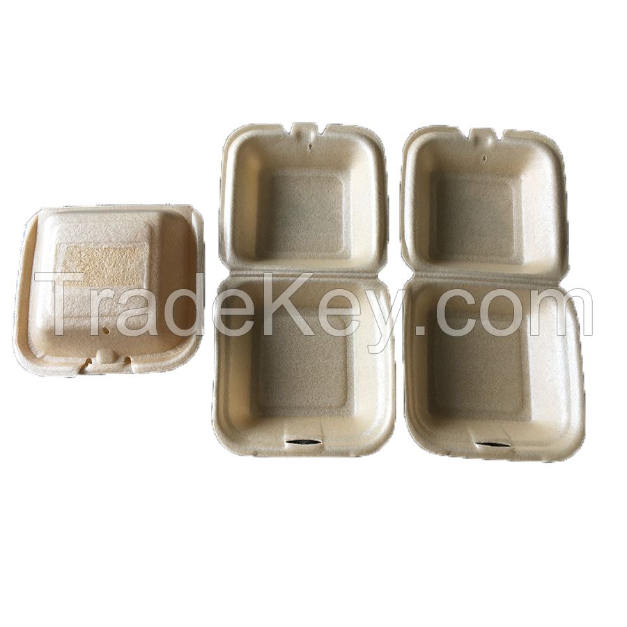 Single Compartment Burger PLA Foam Clamshell Container