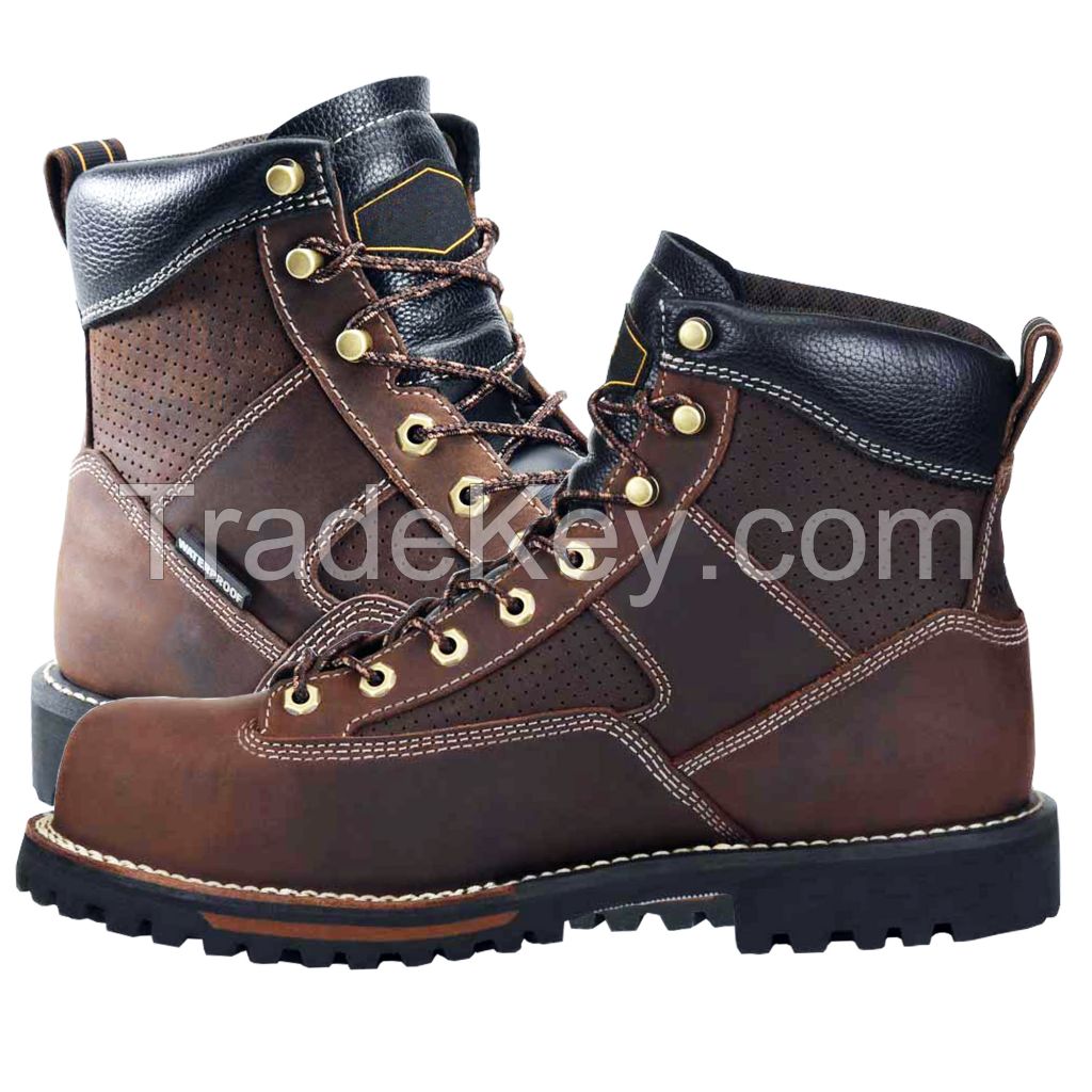 High quality steel cap safety shoes and heat resistant safety boot and work shoes factory work boots