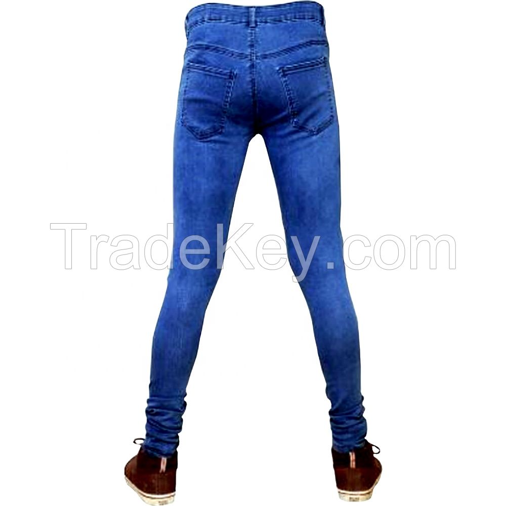 Wholesale cheap price men new denim ripped trousers Slim fit stretch men's trousers mens skinny jeans