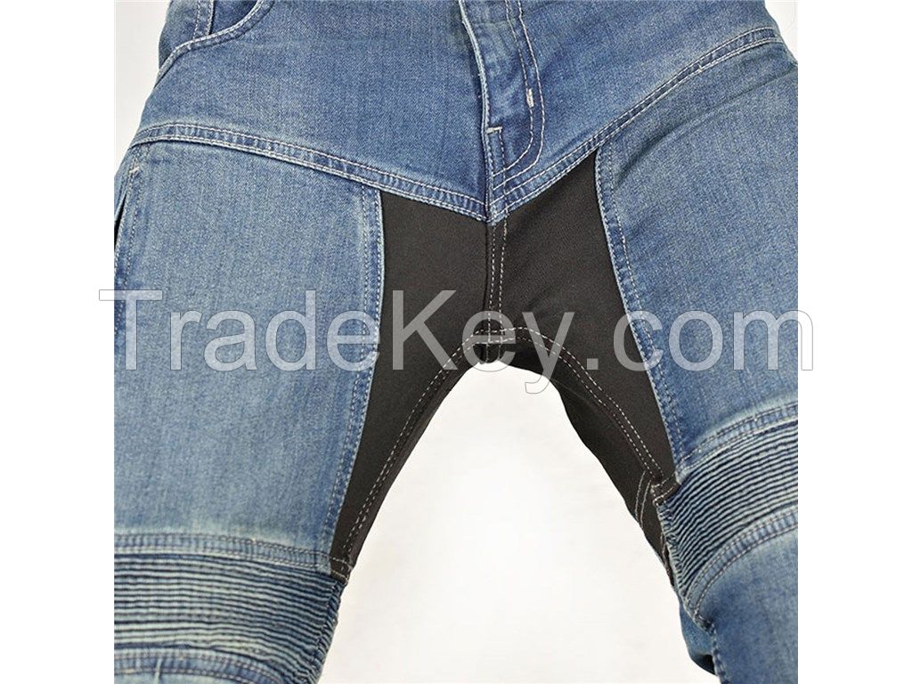 2021 New Design Motorcycle Pants Men Moto Jeans Protective Gear Riding Touring Motorbike Trouser Motocross Pants Black wrinkled