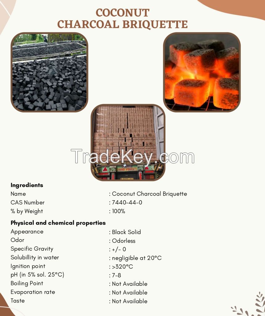 Coconut Charcoal Briquette for Shisha / Hookah